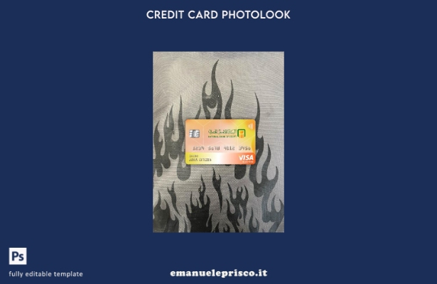 stile verificato Modello frontale photolook con carta elettronica per visto banc